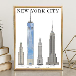NYC Architecture Icons - 8x10