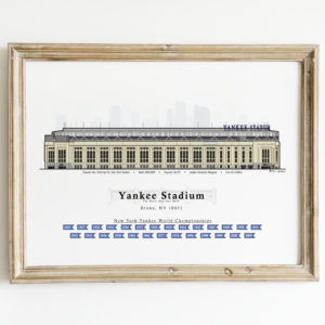 Yankee Stadium Pop Art Poster