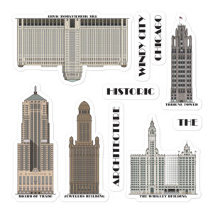 Historic Chicago Architecture Sticker Pack
